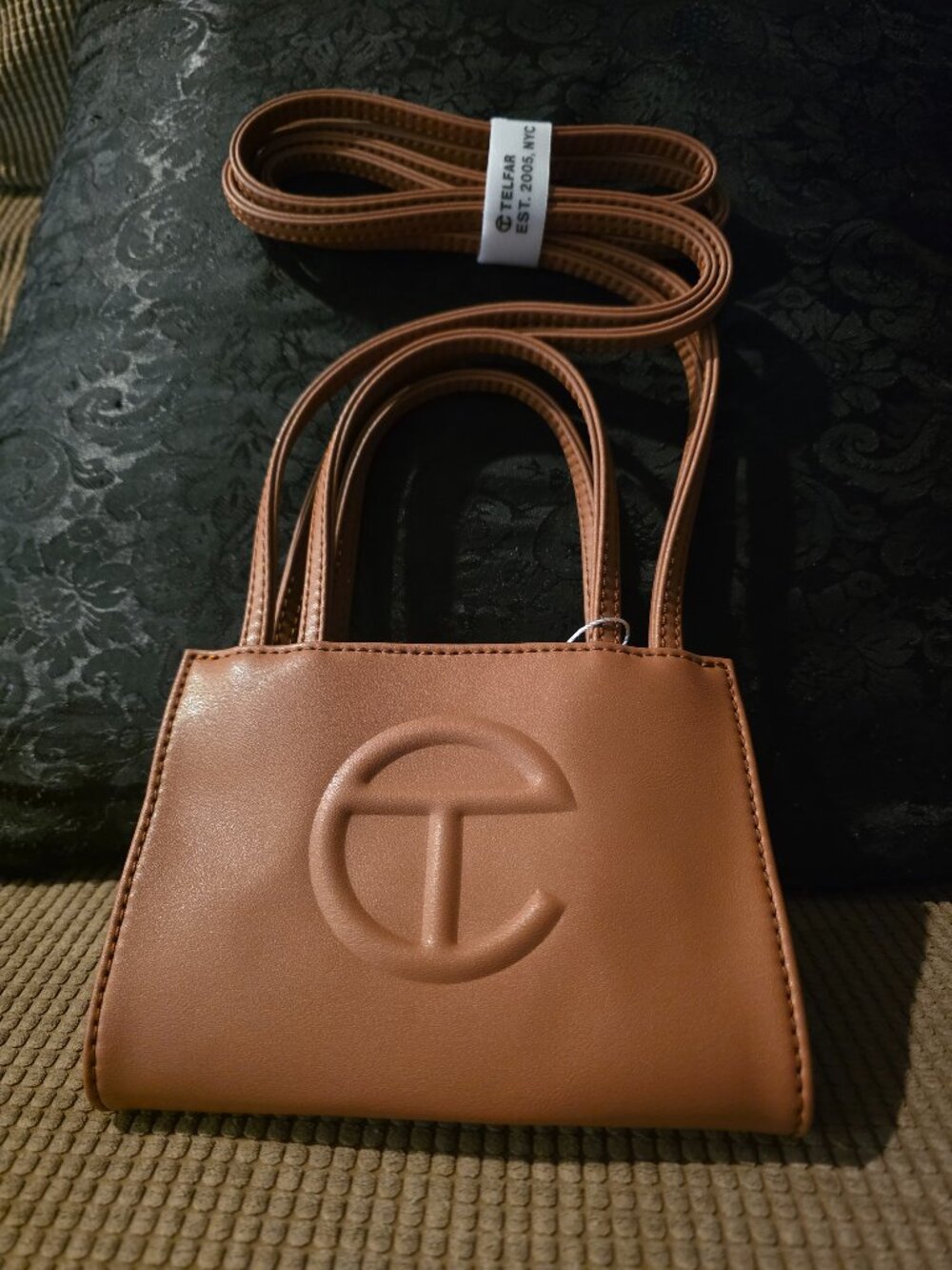 Brand New Tan Telfar Mini Bag